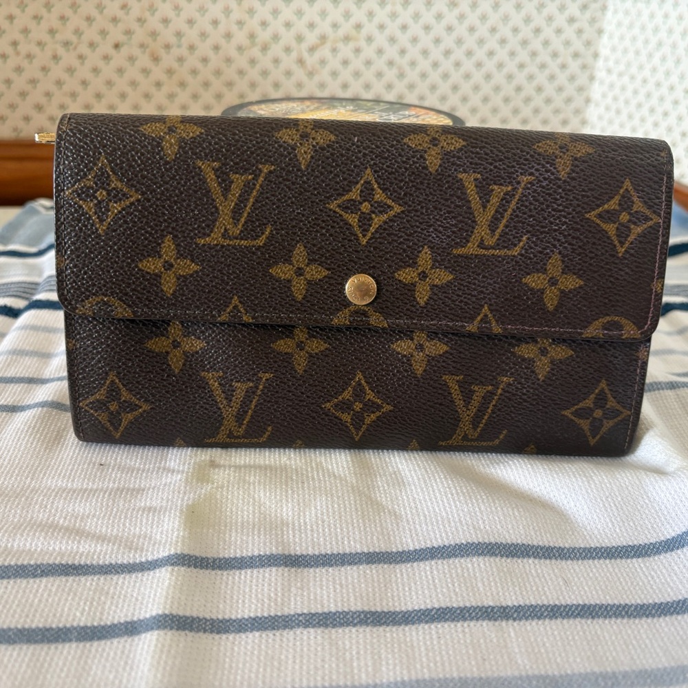 Louis Vuitton long monogram wallet.